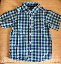 OshKosh B'Gosh Boys size 6 Short Sleeve Cotton 18" long Shirt chest 14