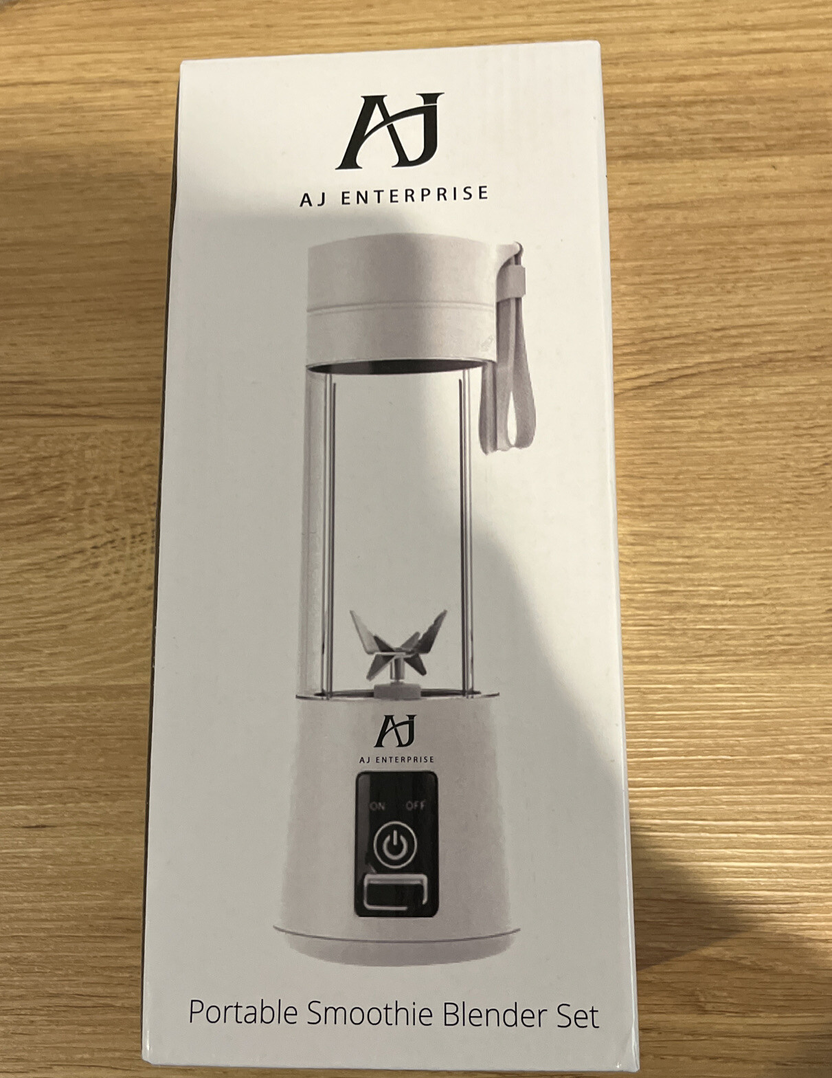White Portable Smoothie Blender W Spoon, Straw, Straw Brush,