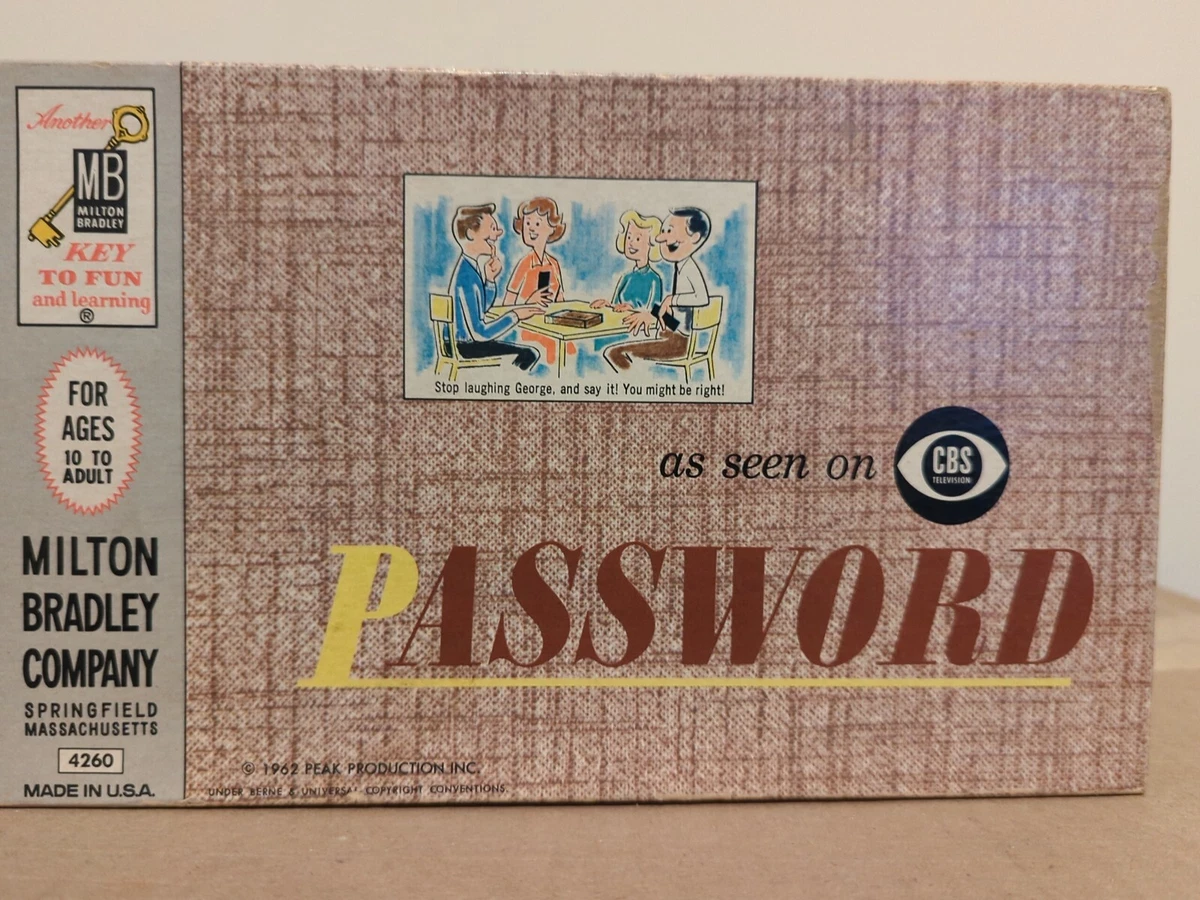 Vintage 1962 Password Game