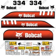 Fits Bobcat 334D Decal Kit Mini Excavator - 7 YEAR OUTDOOR 3M VINYL!