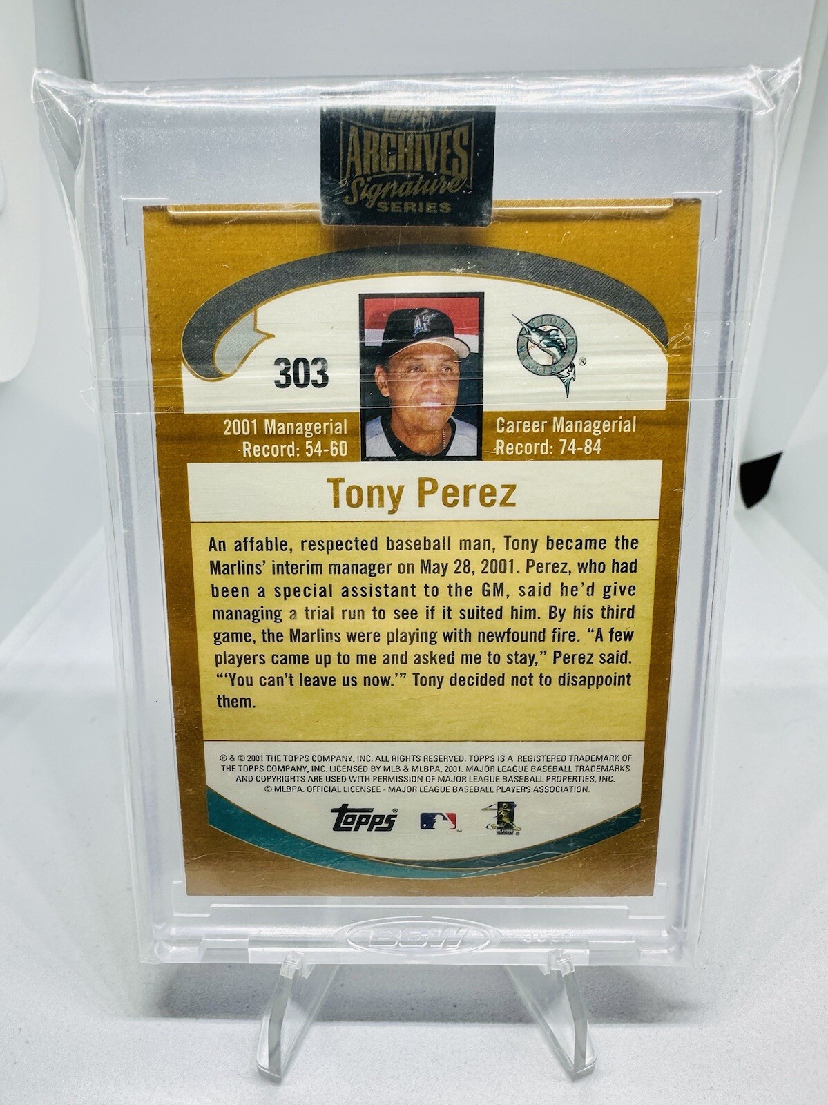 2001 Topps Archives Signature Hall Of Fame Tony Perez Marlins Reds Auto /25!!! eBay