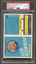 2019 Topps Heritage Bobby Witt Jr. 1970 Scratch-Off #3 PSA 10 POP 1 (349)