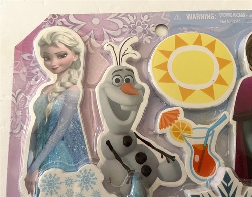 Disney Frozen Bath Tub Time Activity Set 8 Foam Pieces + Crayon ~ Anna Elsa Olaf - Picture 5 of 7
