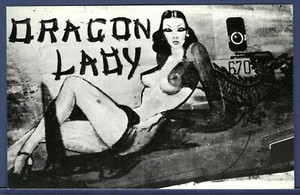 US Army Air Force WW2 Bomber Nose Art "Dragon Lady" of 20th Air Force Guam