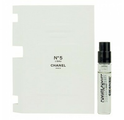 CHANEL N°5 #5 L'EAU EDT 1.5ml Vial Carded Pocket Size | eBay