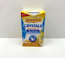 NEW Emergen-C Crystals 500 MG Vitamin C D On-The-Go Immune Support Orange 04/26