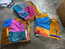 20 Pcs Patchwork Silk Palazzo Pants Multi Assorted Patch Wide Leg Palazzo Pants