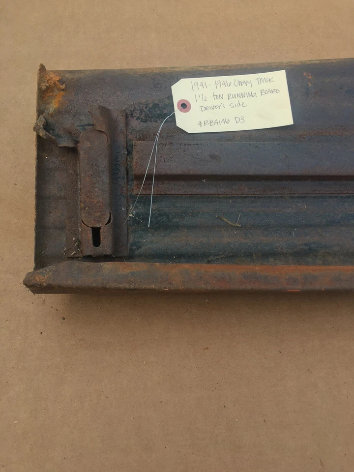 USED metal RUNNING BOARD 1941 1942 1946 CHEVY GMC truck Drivers side 1.5 Ton D3 - Image 4 of 4