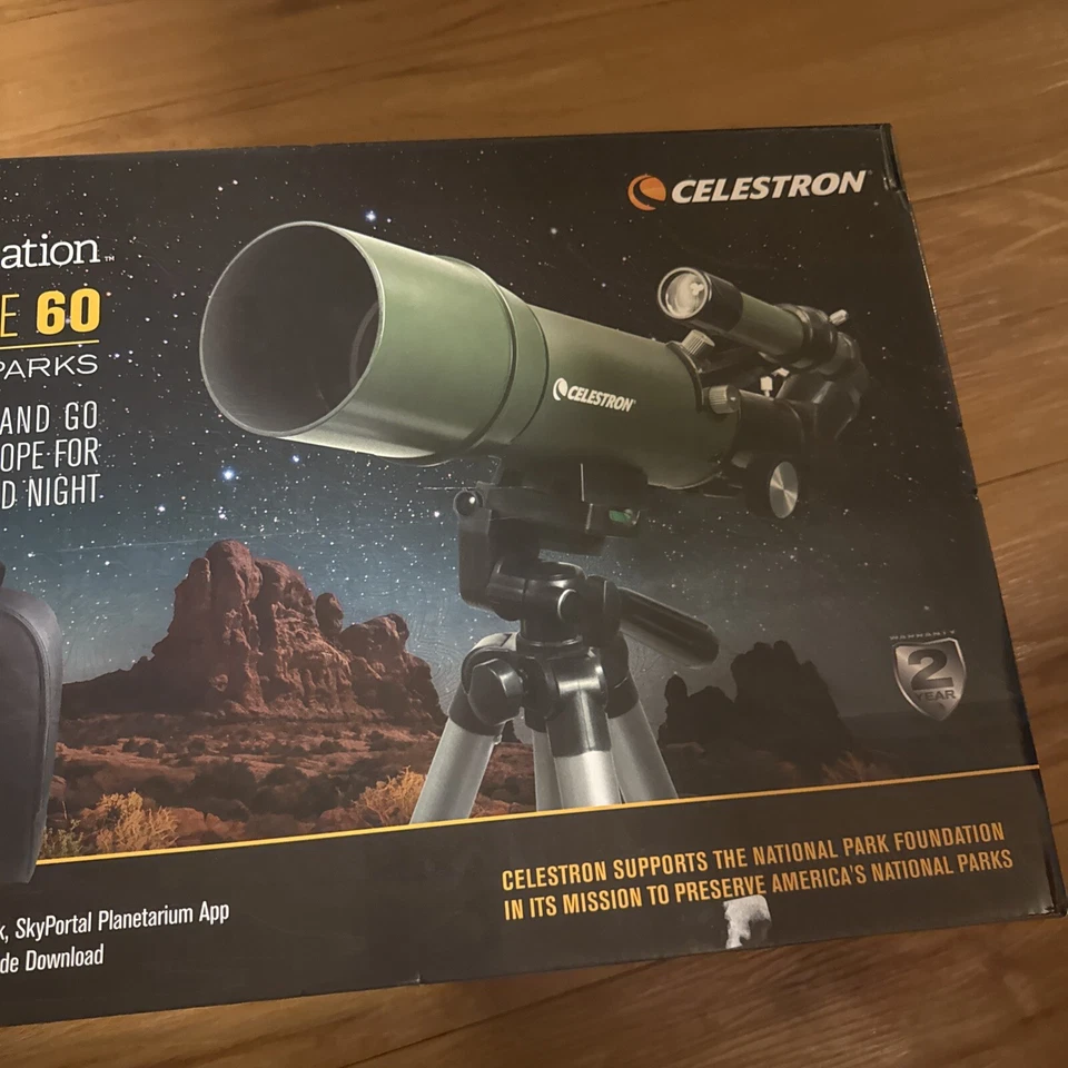 National Park Foundation Celestron Telescope Travel Scope 60 #22005 - Image 2 of 4