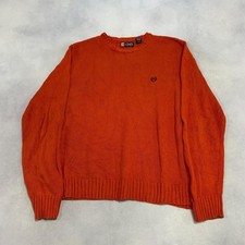 Chaps Knitted Jumper Chunky Knit Sweater Men's L