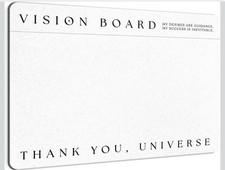 Premium Vision Board Bulletin - Minimalist Dr...