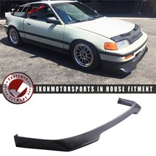 Fits 88-91 Honda Crx Ikon Evo Style Front Bumper Lip Spoiler Chin Unpainted Pu Fits 88-91 Honda Crx Ikon Evo Style Front Bumper Lip Spoiler Chin Unpainted Pu