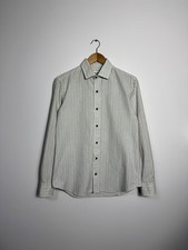Salvatore Piccolo Napoli Mens Striped Luxury Shirt Sanforized Size 39 L Rare