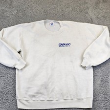 Vtg Jerzees Super Sweats Sweatshirt Gray XL 46-48 Made In USA Pullover Logo