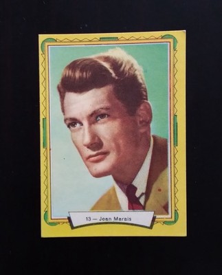 1958 Jean Marais #13 Carte Vignette Estrellas del Cine Bruguera Set Break V RAR