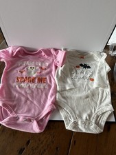 2 One Piece 3-6 Months Halloween One Piece Girls Preowned