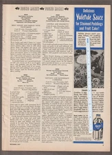 Vintage 1947 KARO SYRUP Magazine AD~CHRISTMAS YULETIDE SAUCE~Clopay Windows