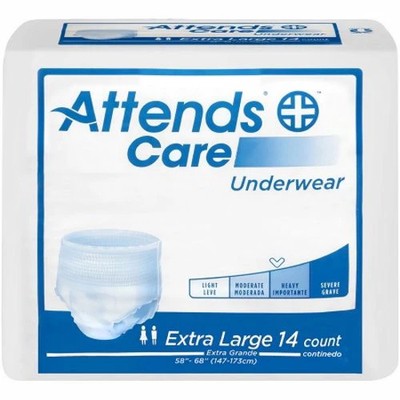 Unisex Adult Absorbent Underwear  Case Of 4 By Attends