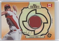 2013 Topps Tribute WBC Prime Orange 10/25 Jameson Taillon #WPP-JT Patch 2o2