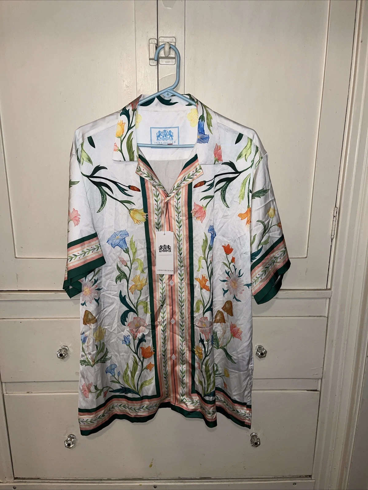 Jonvidesign Floral Shirt Men