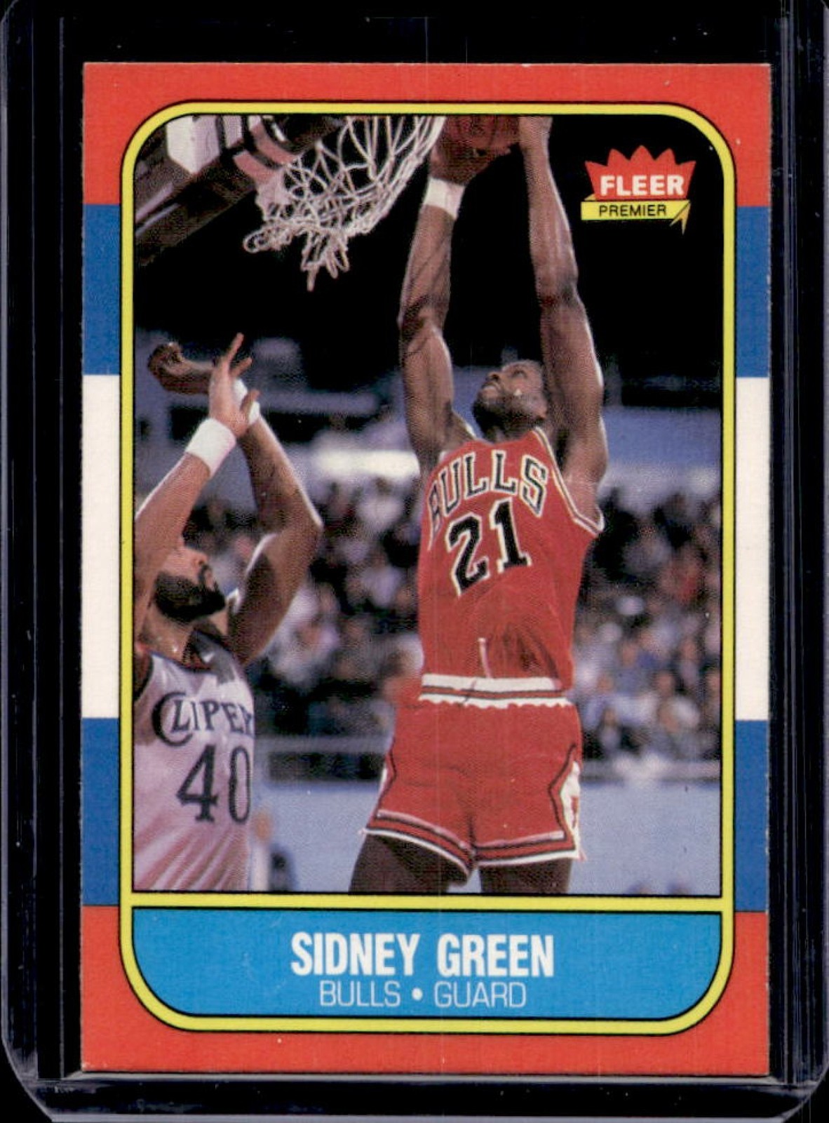 1986-87 Fleer Sidney Green Rookie RC #40 Bulls