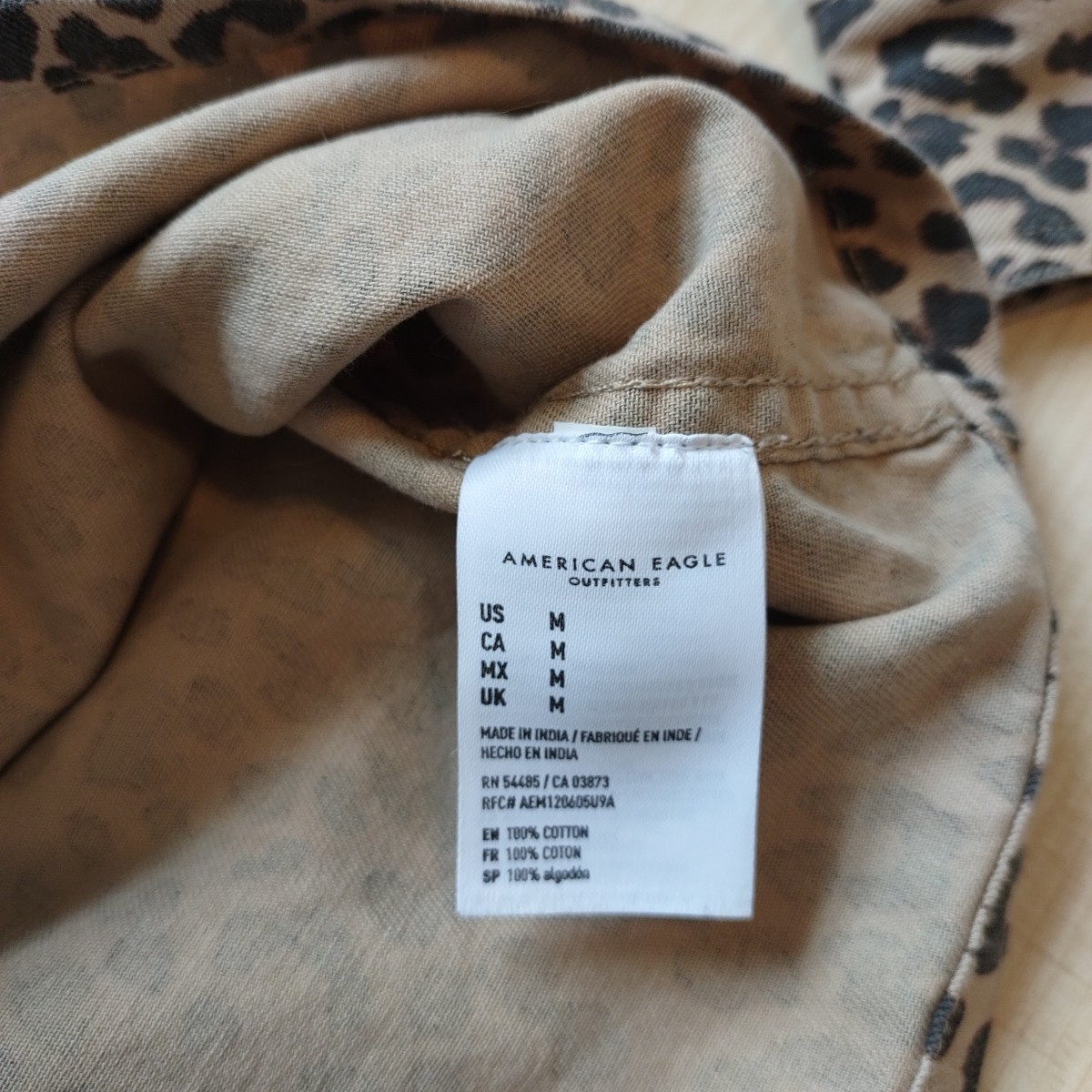 American Eagle Womens Shacket Leopard Button Up T… - image 6