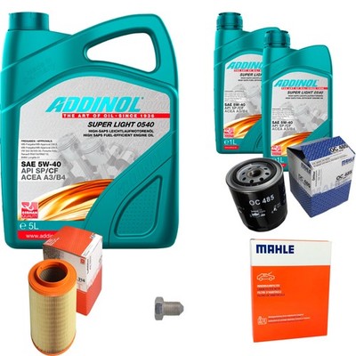 MAHLE Inspektionspaket 7L ADDINOL SUPER LIGHT 5W-40 für VW Transporter IV
