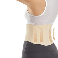 Super Thin Back Brace for Lower Pain Women Men, Lumbar X-Large, Beige