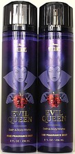 QTY 2 - Bath  Body Works VILLAINS - EVIL QUEEN Fine Body Mist Spray 8Oz