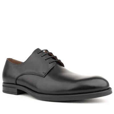 La Conte Herren Schwarze Lederhalbschuhe Freizeit LAC3969-20327