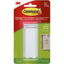 4 Pack - Command Large Canvas Hanger-1 White Hanger & 2 Strips - 17044ES 5.23 per strip