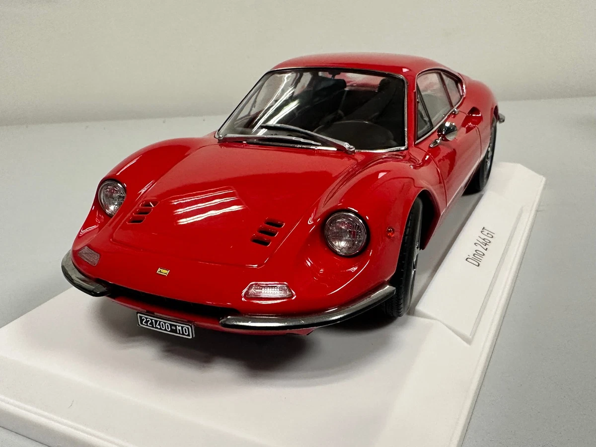 Anson 1/18 - Ferrari Dino 246 GT NART N°50 - 1969 - Rouge - Occasion état Neuf