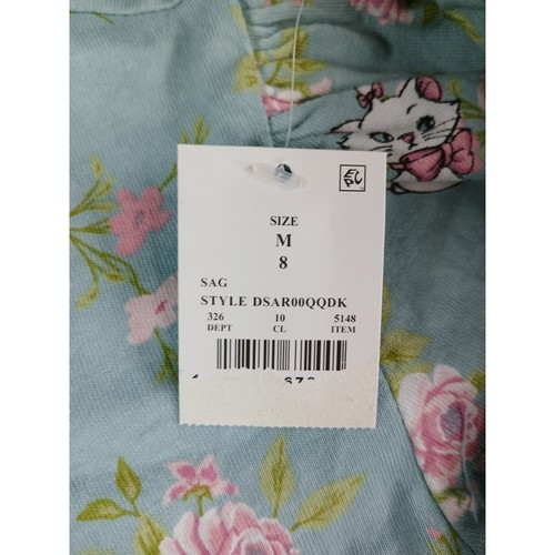 Disney Dress Marie Aristocats Girls Medium (8) Blue Kids Floral Mini Flowy NWT - Picture 3 of 7
