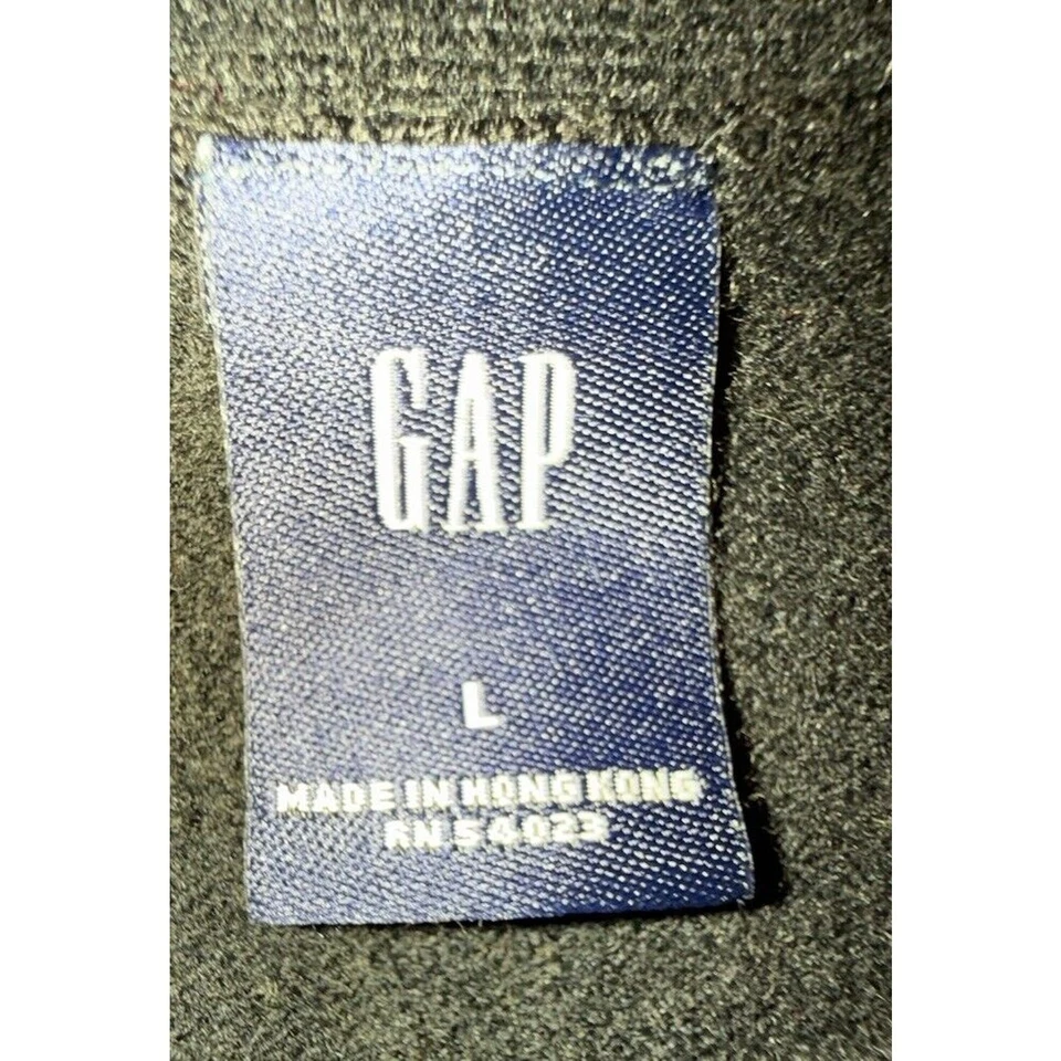 GAP Cárdigan Suéter L Gris Mezcla Lana de Cordero Abotonada De Colección Chic 75-05 Foto 2 de 4