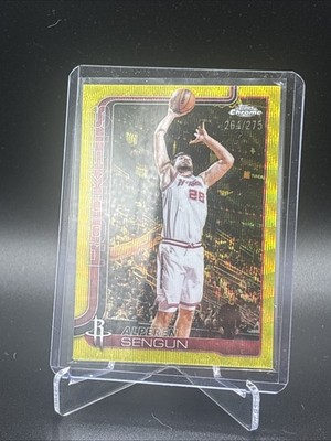 2025-26 Topps Chrome Update - Alperen Sengun #38 Yellow RayWave Refractor /275