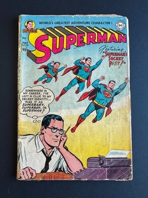 Superman #90 -  Cover art by Win Mortimer (DC, 1954) Fair