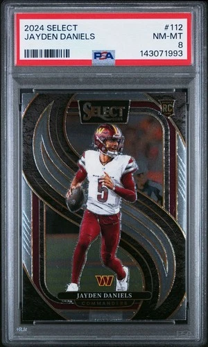 2024 Panini Select - Premier Level Jayden Daniels #112 (RC) PSA 8 🏈🔥