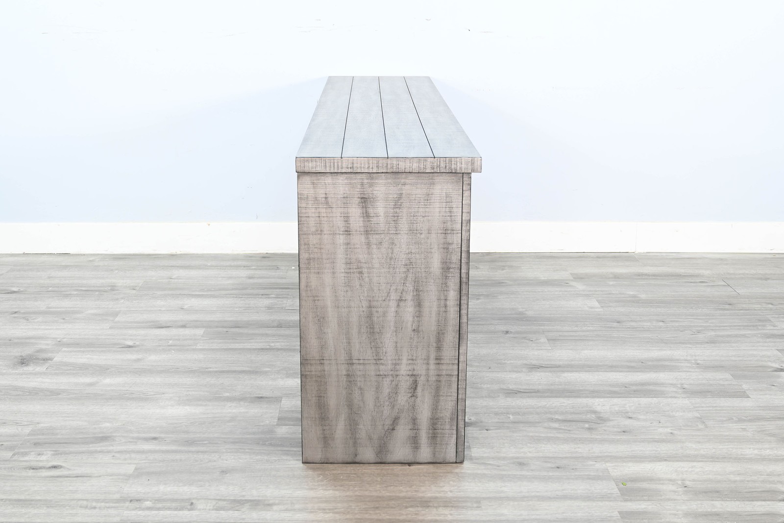 Sunny Designs 76" TV Stand with Glass Cabinet Doors