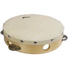 10" Wooden Tambourine - Single Row