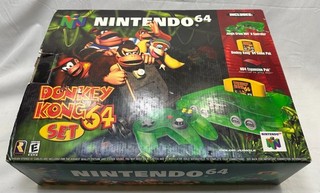 Donkey Kong 64 (Nintendo 64 1999) Complete Console Game Controller Vintage NR
