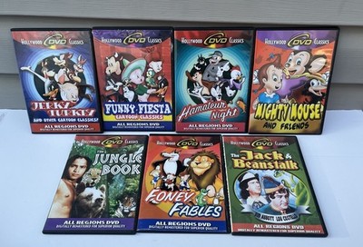 Hollywood DVD Classics Lot Of 7 DVD Lot All Region Free Jungle Book Mighty Mouse