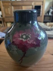 Artist Slip-Painted Weller Eocean 1898-1918 Art Pottery POPPY / Rose Vase