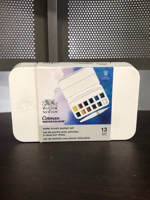 Winsor & Newton Cotman Watercolour Brush Pocket Set, 13pc
