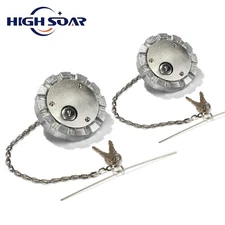 2x Locking Vented Diesel Fuel Caps SNV431089 for Peterbilt Kenworth Freightliner