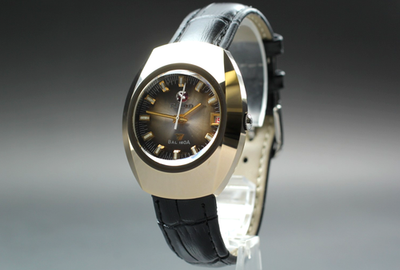 New Band *Exc+5* Vintage RADO BALBOA V Gold Date 35mm Mens