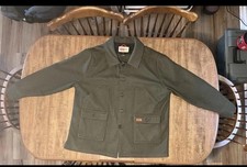 Stormy Kromer Men's The Mackinaw Coat 100% Wool Olive 2XL Made In USA