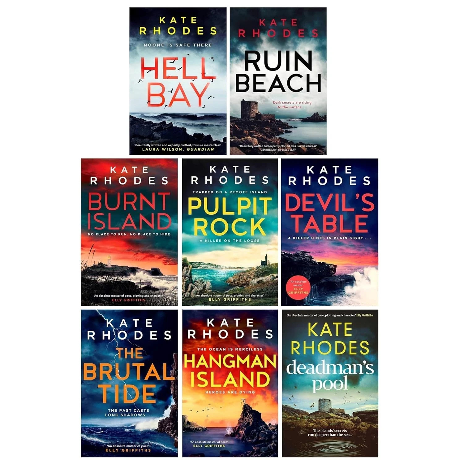 Isles of Scilly Mysteries By Kate Rhodes 8 Books Collection Set Burnt Island