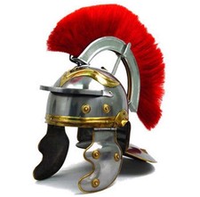 Roman Officer Centurion Historical Helmet Armor 18g Steel Rustic Vintage Decor