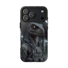 For iPhone / Galaxy / Pixel   Raptor Special Forces Dinosaur Phone Case