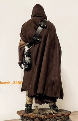 1/6 10.23'' Battle Damaged Medieval Wired Hooded Cloak Cape F 12'' Action Figure